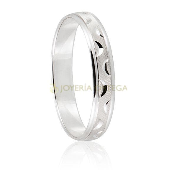 Anillo plata diseño calado elegante