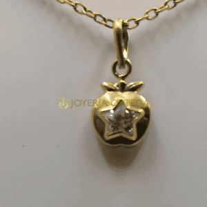 Colgante oro estrella diseño elegante
