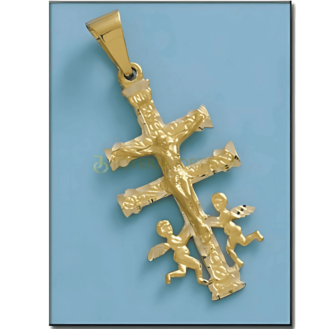 Cruz Caravaca oro 18k 91.0