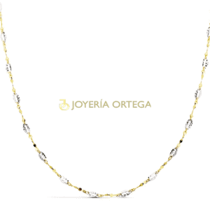 Cadena bicolor oro 18k. 45cm F/L Ref. 070314045 92.759