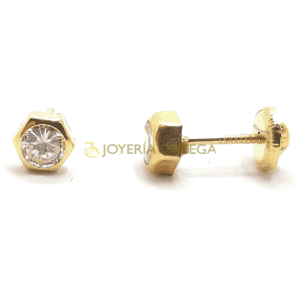 Pendientes oro con diamantes brillante