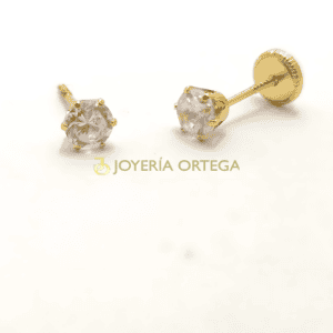 Pendientes de oro con brillantes, Joyería Ortega