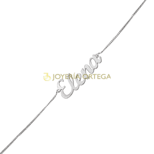 Pulsera de plata con nombre 'Elena'