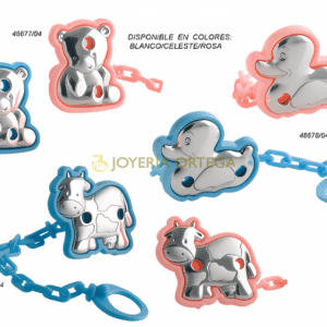 Chupetes en forma de animales, colores disponibles