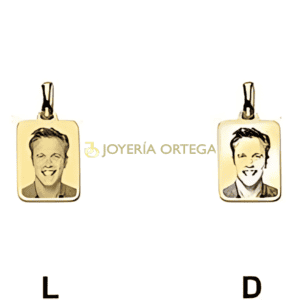 Dijes con grabado de rostro personalizados