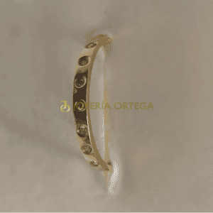Pulsera oro con piedras brillantes