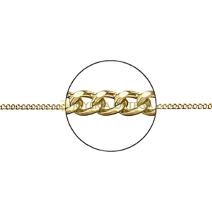 Cadena de oro detallada