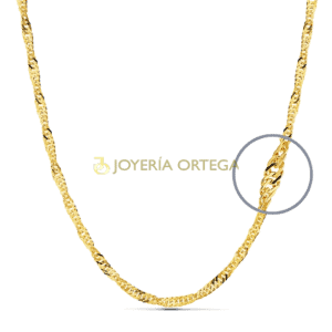 Cadena de oro torzada Joyería Ortega