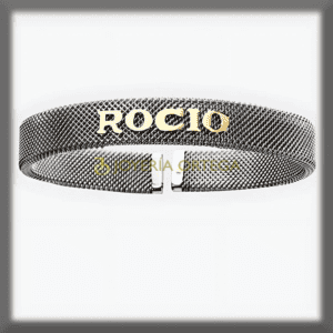Pulsera personalizada con nombre Rocio