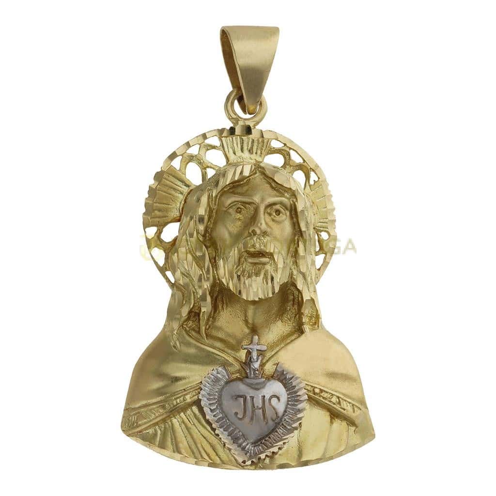 Colgante corazón de Jesús, oro 1ªley 18k REF. CB384 MG 927.659 - Imagen 2