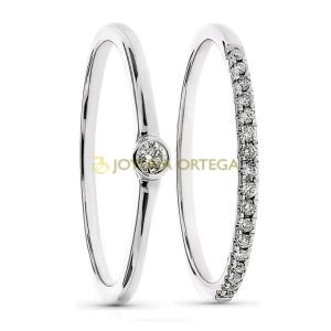 Anillo doble de brillantes R/030767701 F/L 95179
