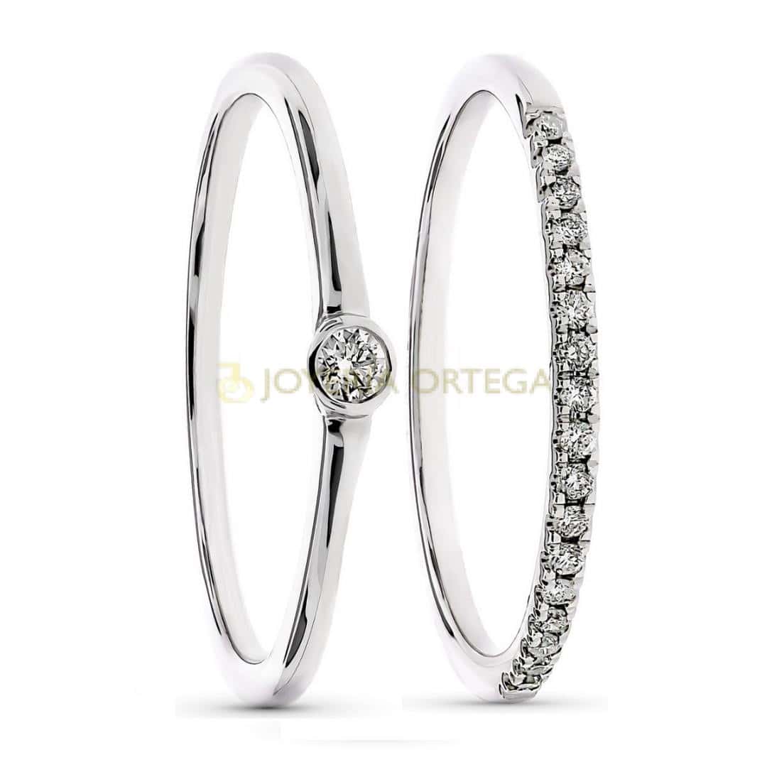 Anillo doble de brillantes R/030767701 F/L 95179