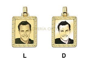 COLGANTE RECTANGULAR EN ORO, ref-31