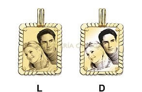 COLGANTE RECTANGULAR EN ORO, ref-50