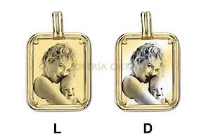 COLGANTE RECTANGULAR EN ORO, ref-53