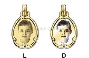 COLGANTE OVALADO EN ORO 18K/9K, ref-8