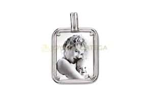 COLGANTE RECTANGULAR EN PLATA 925