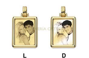 COLGANTE RECTANGULAR EN ORO, ref-11