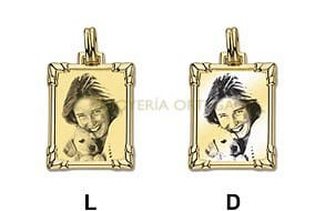 COLGANTE RECTANGULAR EN ORO, ref-7