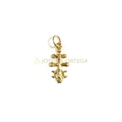 CRUZ DE CARAVACA EN ORO 9K